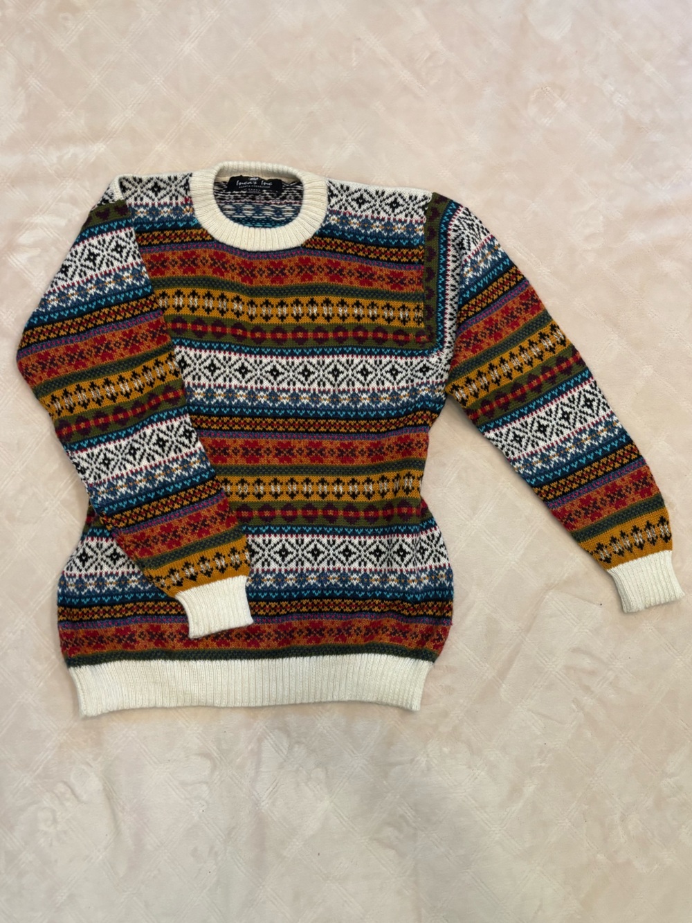 Multicolor Fair Isle Crewneck Sweater